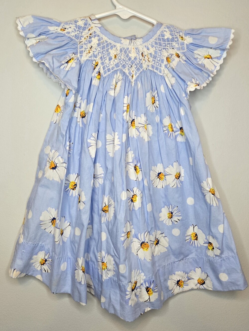 Smockingbird Light Blue Floral Dress Size 12m